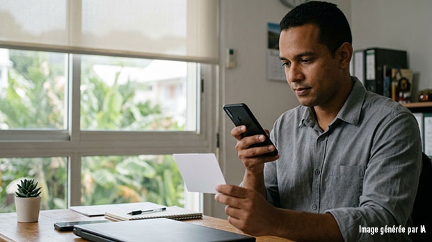 Une personne scanne un QR Code avec son smartphone pour activer ou transf�rer son eSIM zeop.